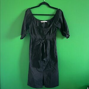 Diane von Furstenberg DVF Black Cotton Dress